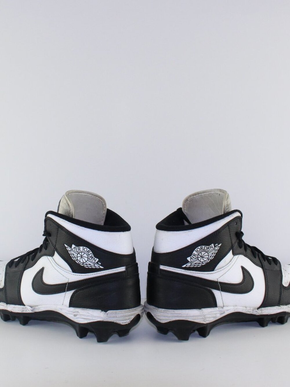 Nike Air Jordan 1 Mid TD Black White Panda Football Cleats (11 US)